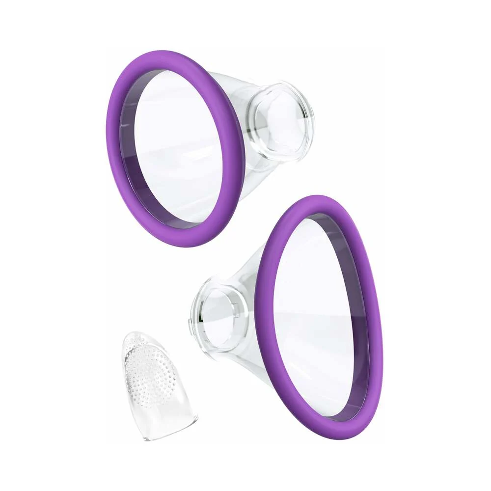 Fantasy For Her Her Ultimate Pleasure Dual-Ended Vibrator With Licking Suction Purple view 5