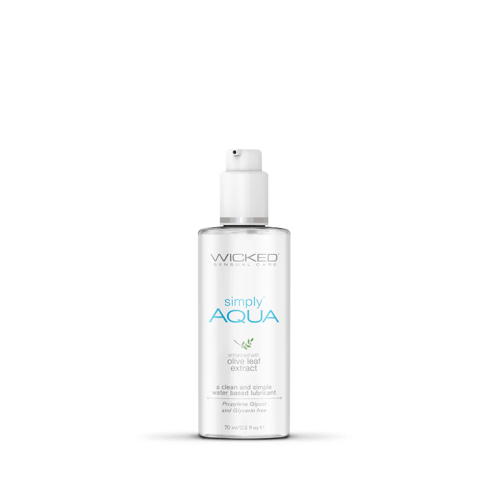 Wicked Simply Aqua Water-Based Lubricant 2.3 oz.