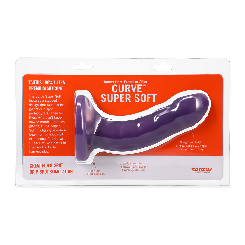 Tantus Curve Super Soft G-Spot Dildo Amethyst