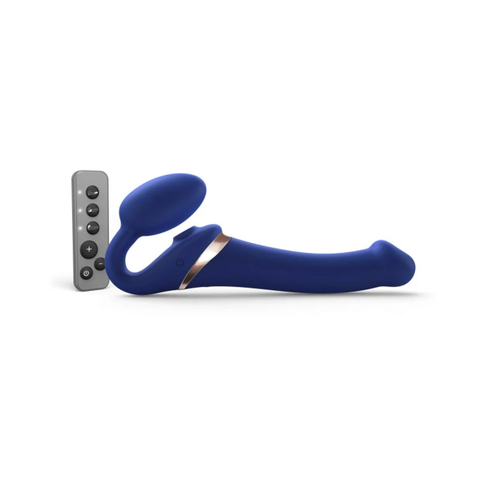 Strap-On-Me Multi Orgasm Bendable Strapless Strap-On Night Blue Medium