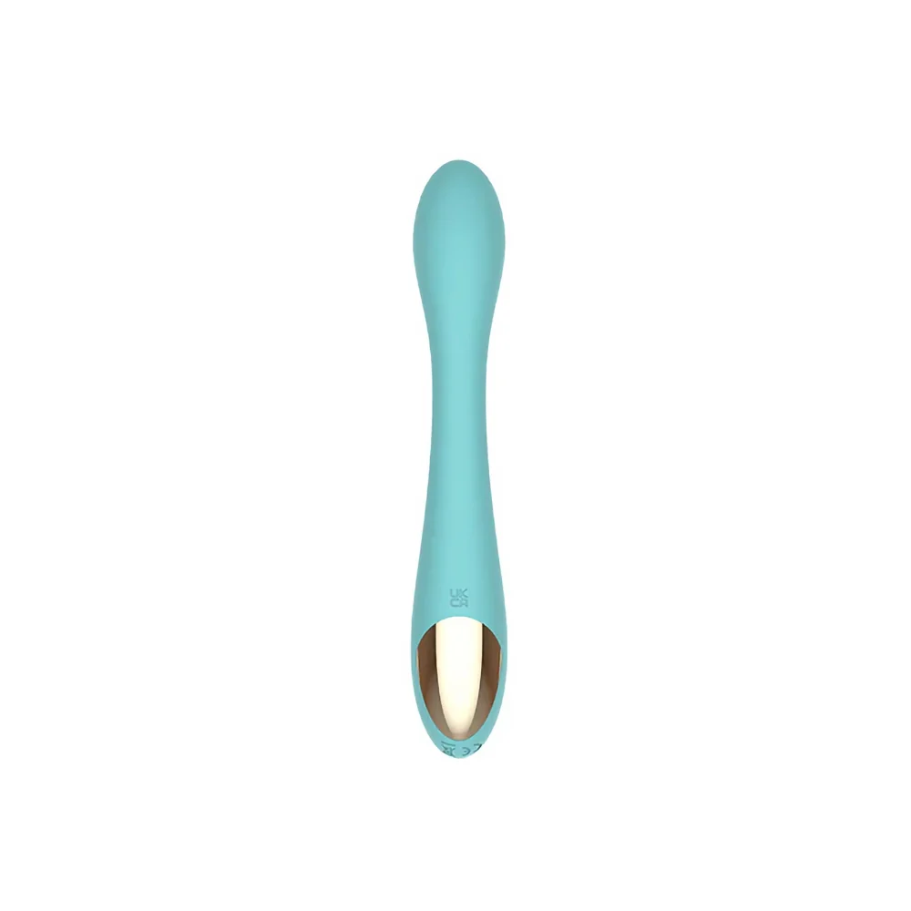 Spectrum Essentials Rechargeable Silicone G-Spot Vibrator Blue view 3
