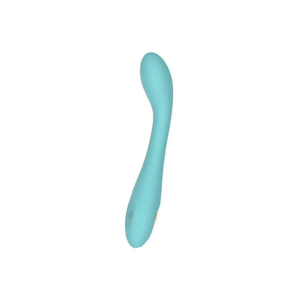 Spectrum Essentials Rechargeable Silicone G-Spot Vibrator Blue view 4