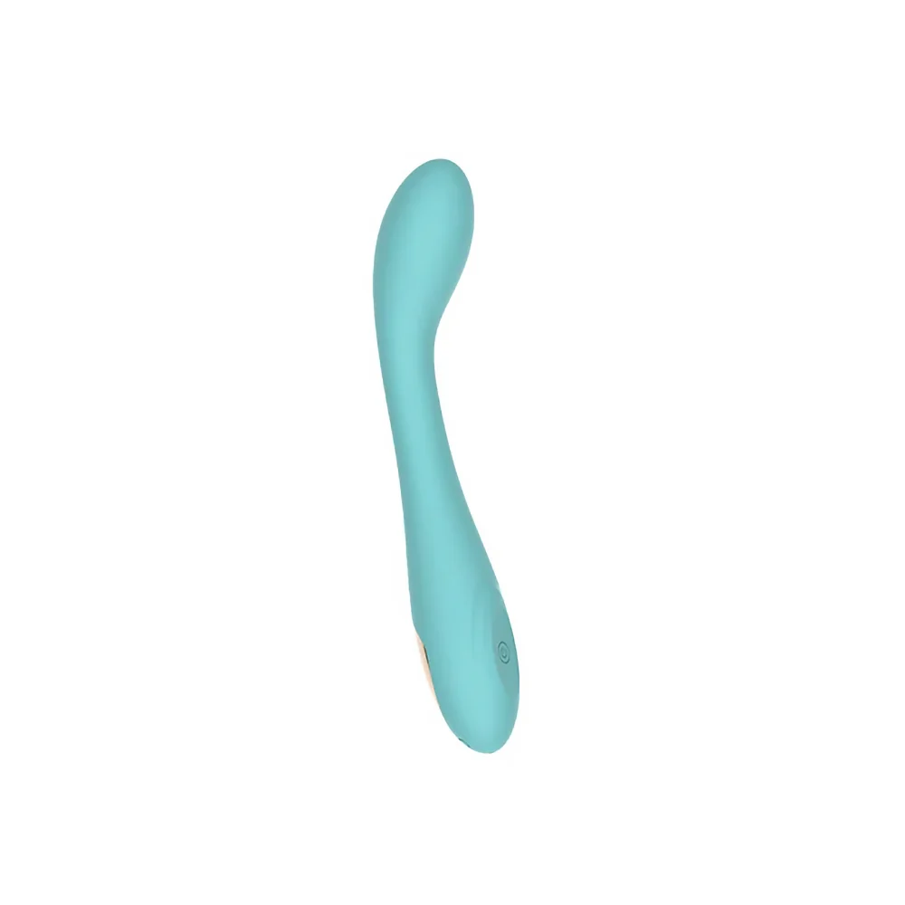 Spectrum Essentials Rechargeable Silicone G-Spot Vibrator Blue view 5