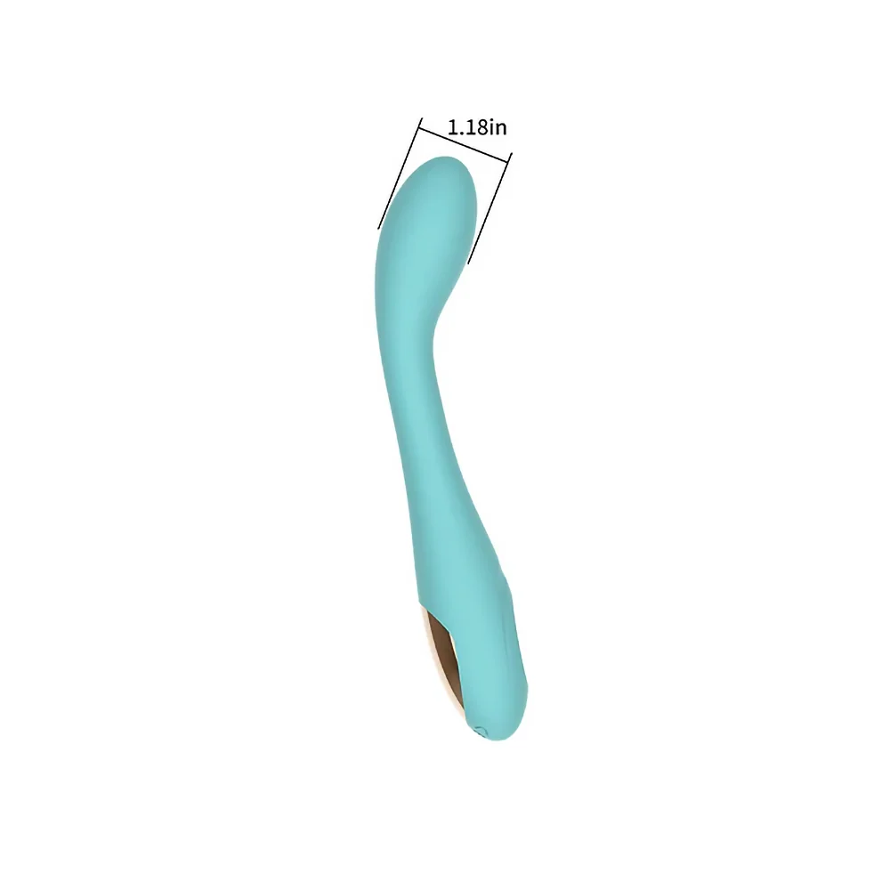 Spectrum Essentials Rechargeable Silicone G-Spot Vibrator Blue view 6