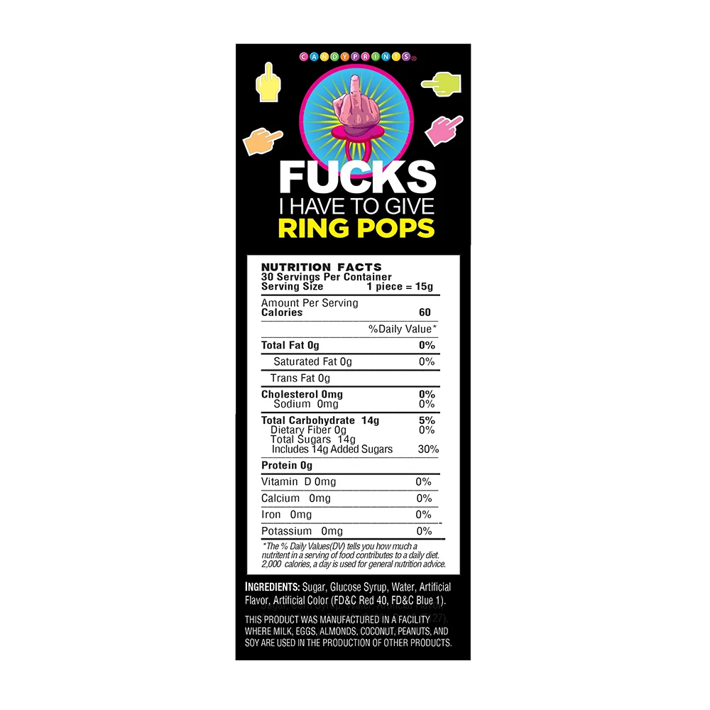 Last Fuck Ring Pop 30-Piece Display