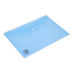 Deli Button Wallet A4 Blue Pk10