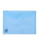 Deli Button Wallet A4 Blue Pk10