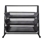 Deli Mesk Letter Tray Set 3 Tier Blk