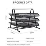 Deli Mesk Letter Tray Set 3 Tier Blk