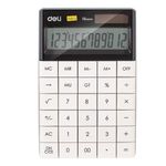 Deli Semi Desk Calculator 12 Digit White