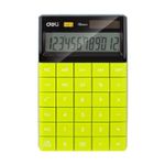Deli Semi Desk Calculator 12 Digit Green