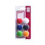 Deli Dome Magnets 30Mm Card Of 6