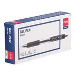 Deli Mate Gel Pen 0.5Mm Blk Bx12