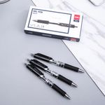 Deli Mate Gel Pen 0.5Mm Blk Bx12