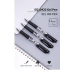 Deli Mate Gel Pen 0.5Mm Blk Bx12