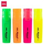 Deli Highlighter Chisel 1-5Mm 4 Col Set