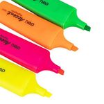 Deli Highlighter Chisel 1-5Mm 4 Col Set