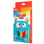 Deli Color Kids Jumbo Pencils Ast Pk12