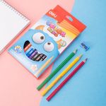 Deli Color Kids Jumbo Pencils Ast Pk12