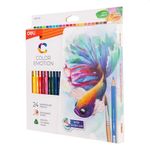 Color Emotion Water Col Pencil Pk24