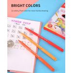 Felt Pen Washable 1.0Mm 12 Colours