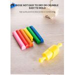 Dough-It Plasticine 6 Cols With Roller