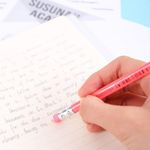 Neon Graphite Pencil With Eraser Pk12