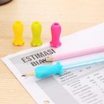 Deli Neon Gel Pencil Grip Card 4 Pk24