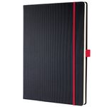 Conceptum Notebook A4 Lined Blk/Red