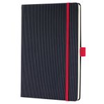 Conceptum Notebook A5 Lined Blk/Red