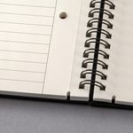 Conceptum Spiral Notebook A5 Lined Blk