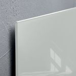 Artverum Glass Whiteboard 100X100Cm Grey