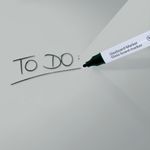 Artverum Glass Whiteboard 100X100Cm Grey