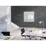 Artverum Glass Whiteboard 100X100Cm Grey