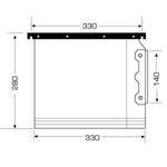 Cartesio Pp Ltrl File 333Mm15Mm Grn Bx50