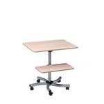 Mobile Computer Table - Beech