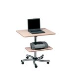 Mobile Computer Table - Beech