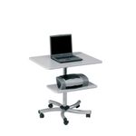 Mobile Computer Table - Grey