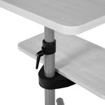 Mobile Computer Table - Grey