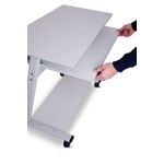Mobile Computer Metallic Table