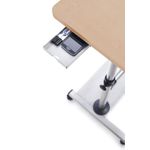 Mobile Height Adjust Work Desk - Beech