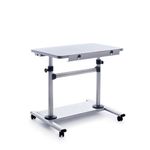 Mobile Height Adjust Work Desk - Alumin