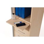 Office Caddy Drawers - Metal Door/Beech