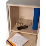 Office Caddy Shelves - Metal Door/Beech
