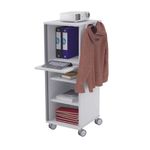 Office Caddy Shelves - Metal Door/Grey
