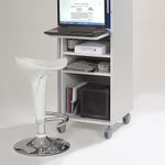 Office Caddy Shelves - Metal Door/Grey