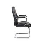 Confident Imitation Leather Chair- Black
