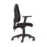 Operators Chair Black With Arm Rests