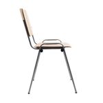Visitor Chair Wood Backrest And Seat