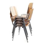 Visitor Chair Wood Backrest And Seat